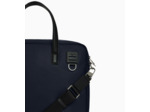 Porte documents 15" Basile en toile nylon et cuir lisse