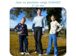 Petits D'om – Patron Django – Jean ou Pantalon Cargo Fille – Tailles 2 à 16 ans