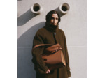 Sac porté épaule modèle maxi Emie en cuir lisse et nubuck