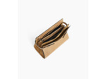 Sac porté épaule grand modèle Emie en cuir lisse et nubuck