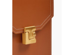 Etui téléphone à rabat Rose en cuir lisse