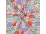 Nerida Hansen - Tissu Lin Viscose "Lema Poppies" Lavande