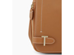 Sac bandoulière moyen modèle Simone en cuir grainé