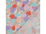 Nerida Hansen - Tissu Lin Viscose "Lema Poppies" Lavande