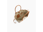Grand sac cabas Elena en toile coton et cuir grainé