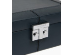 Coffret 6 montres et boutons de manchettes en cuir
