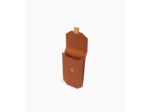 Etui téléphone à rabat Rose en cuir lisse