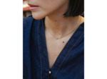 Collier Murat Café Lumière en argent doré à l'or et oxyde de zirconium