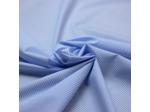 Sélection Coup de coudre - Coton chemise fil à fil – Rayures fines bleu clair et blanches