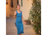 See You at Six - Tissu Jersey Bord-Cotes Uni Couleur Bleu Côte Pacifique
