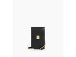 Etui téléphone à rabat Rose en cuir lisse
