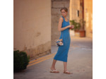 See You at Six - Tissu Jersey Bord-Cotes Uni Couleur Bleu Côte Pacifique