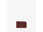 Porte cartes zippé Albertine en cuir lisse