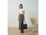 Grand sac cabas Louise en cuir grainé