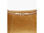 Petit sac hobo Juliette en cuir refente de velours