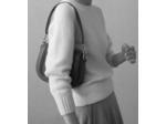 Sac bandoulière moyen modèle Ella en cuir grainé