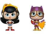 figurines pack 2 DC Bombshells  Vnyl. Wonder Woman + Batgirl 10 cm