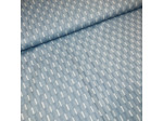 Sélection Coup de Coudre - Tissu Broderie Anglaise Bleu Clair Ajouré à Motif Traits