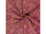 Sélection Coup de coudre - Tissu Batik de Coton "Fleur de Hibiscus" Motif Floral Rose & Jaune