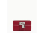 Boite à bijoux de voyage en cuir