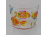 Verres à bodega motifs poissons peints main