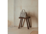 Sac à main moyen modèle Emie en cuir lisse tressé
