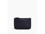 Pochette zippée petit modèle en cuir grainé