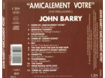 Cd John Barry - Amicalement Vôtre (The Persuaders!) (1990)
