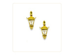 Boucles d’Oreilles Lampadaire Plaqué Or Jaune