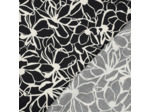 Nerida Hansen - Satin de Coton "Magnolia" Noir et Blanc