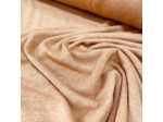 Sélection Coup de coudre - Tissu Jersey de Lin et Viscose Uni Caramel