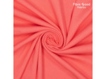 Fibre Mood - Tissu Jersey Bord-Cotes Uni Couleur Rouge Pale