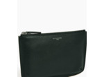 Pochette zippée petit modèle en cuir grainé