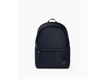 Sac à dos zippé Basile en toile nylon et cuir lisse
