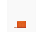 Porte monnaie zippé avec porte cartes amovible Charlotte en cuir lisse