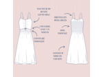 Lise Tailor – Patron Femme Robe à Smocks "Poleen" du 34 au 52