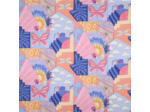 Nerida Hansen - Popeline de Coton Fine Impression Digitale "Little Creatures" Bleu