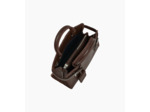 Petit sac à main Emilie en cuir lisse et surpiqûres