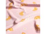 Sélection Coup de Coudre - Tissu Maille Maillot de Bain Oranges Sur le Fond Rose Pale