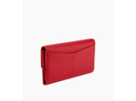 Portefeuille un volet Charlotte en cuir lisse