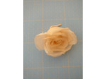 Bouton De Rose Pompadour Beige Rosé En Soie