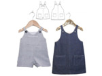 Ikatee - Patron Enfant Duo Salopette et Robe "London" 1 mois - 4 ans