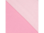 Sélection Coup de Coudre - Tissu Jersey Sweat de Coton Gratté Uni Couleur Rose Chewing Gum