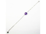 Bracelet Argent 925 Et Améthyste