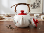THÉIÈRE PORCELAINE ANSE BAMBOU 1L