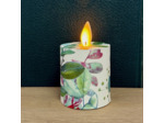 Petite bougie Led papier italien