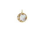 Médaille Arthus Bertrand Flora en or jaune poli et nacre