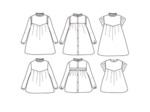 Ikatee – Patron Femme Blouse ou Robe "Louise Mum" du 34 au 46