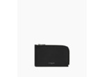 Porte cartes zippé Emilie en cuir grainé