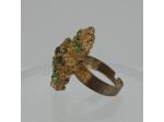 Bague strass verts 24-924